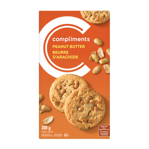 Compliments Peanut Butter Cookies, 300 g