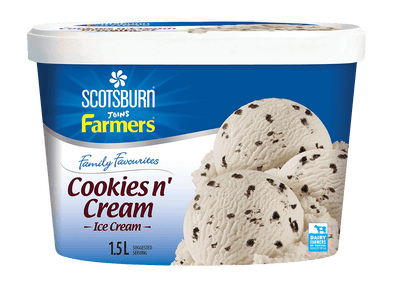 Scotsburn Joins Farmers Cookies N' Cream Ice Cream, 1.5 l