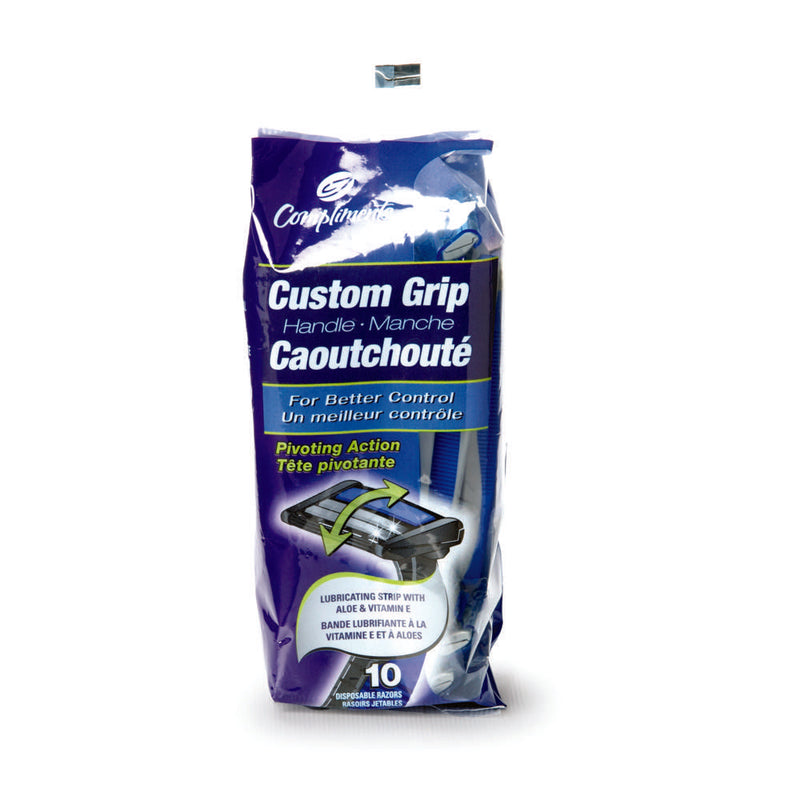 Compliments Custom Grip Razors, 10 ct