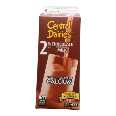 Central Dairies 2% Chocolate Milk, 2 l