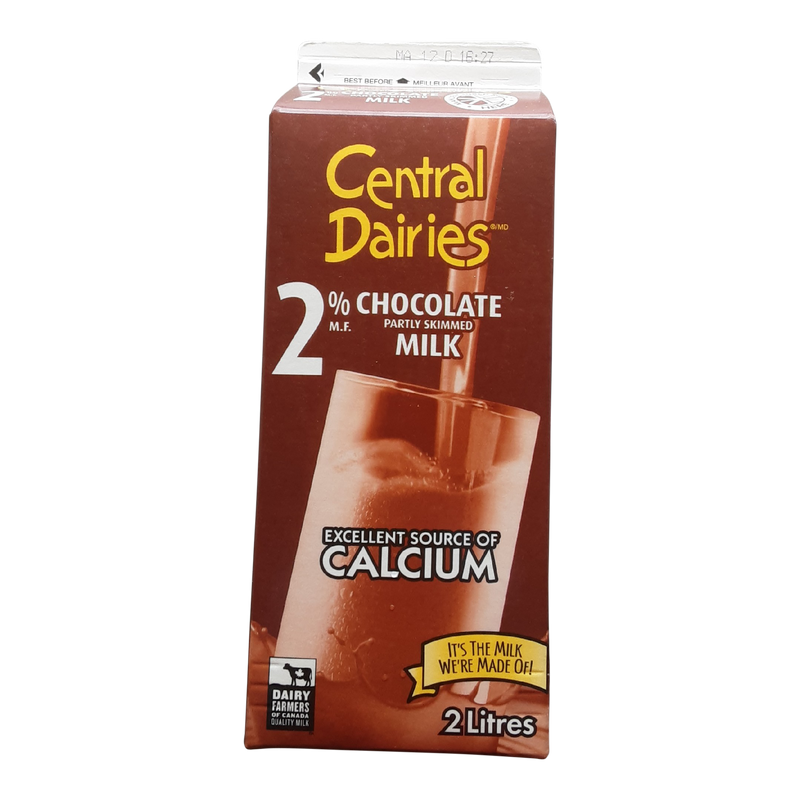 Central Dairies 2% Chocolate Milk, 2 l