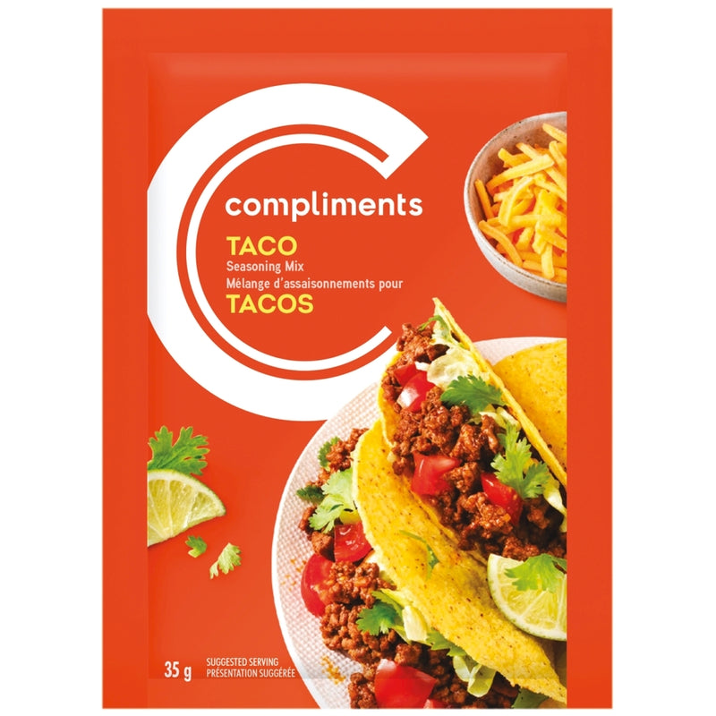 Compliments Taco Seasoning Mix, 35 g