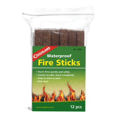 Coghlans Waterproof Fire Sticks, 12 ct