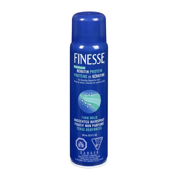 Finesse Keratin Protein Firm Hold Unscented Hair Spray, 300 mL