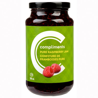 Compliments Pure Raspberry Jam, 500 mL