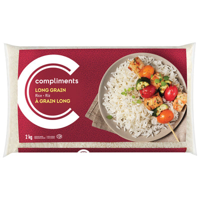 Compliments Rice Long Grain White, 2 kg
