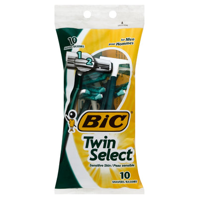 BIC Sensitive Skin Men Shaver, 10 shavers