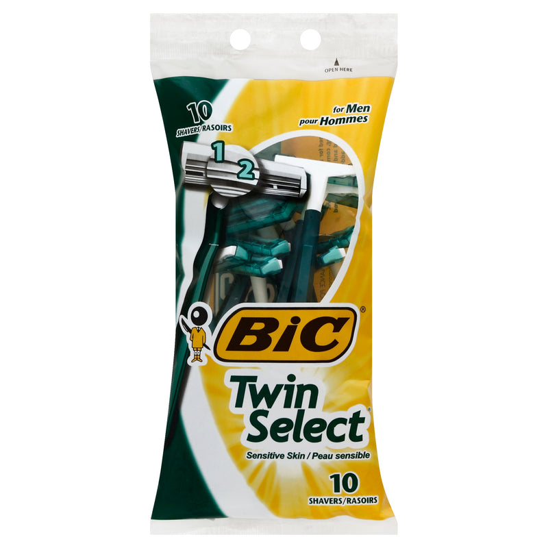 BIC Sensitive Skin Men Shaver, 10 shavers