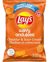 Lays Wavy Chddr&Srcrm 220g 2.2 g
