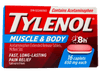 Tylenol Muscle & Body Fast Long-Lasting Pain Relief Caplets, 16 ct