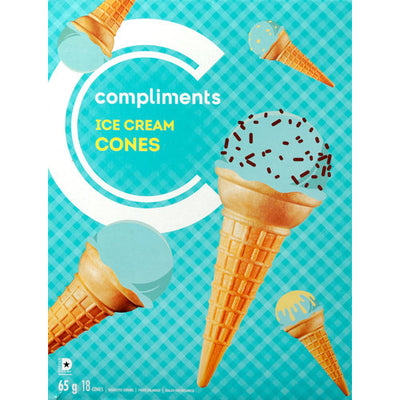 Compliments Ice Cream Cones, 65 g