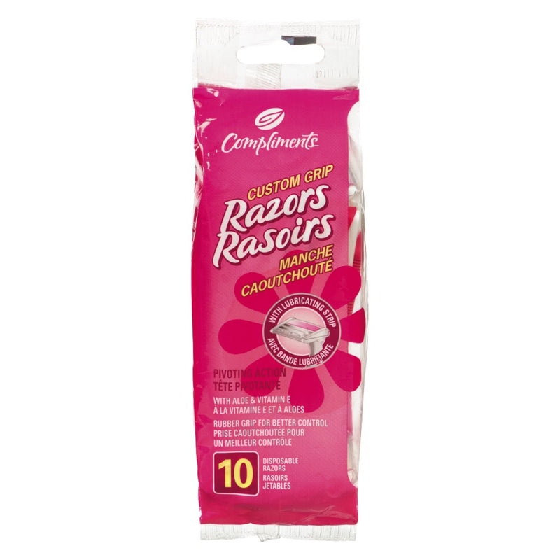 Compliments Razors, 10 ct
